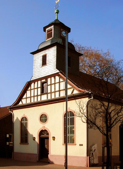 Alte evangelische Waldenser Kirche, Langstrasse Stadtteil Walldorf