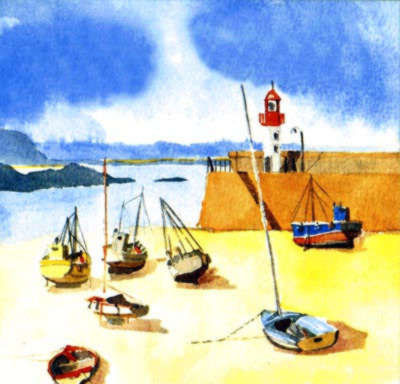 Bretagne Aquarell