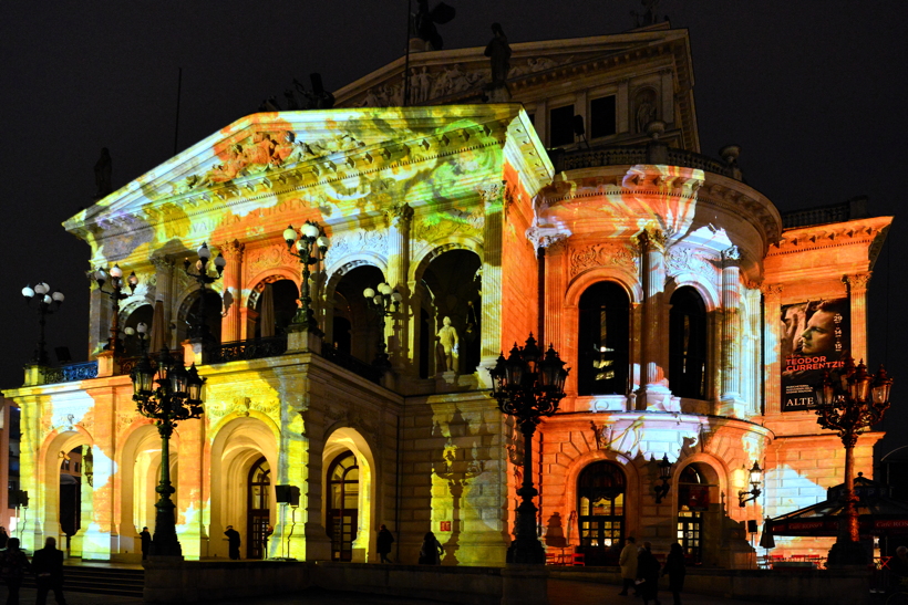 Alte Oper in Frankfurt am Main Luminale-Premiere für die Alte Oper 2018