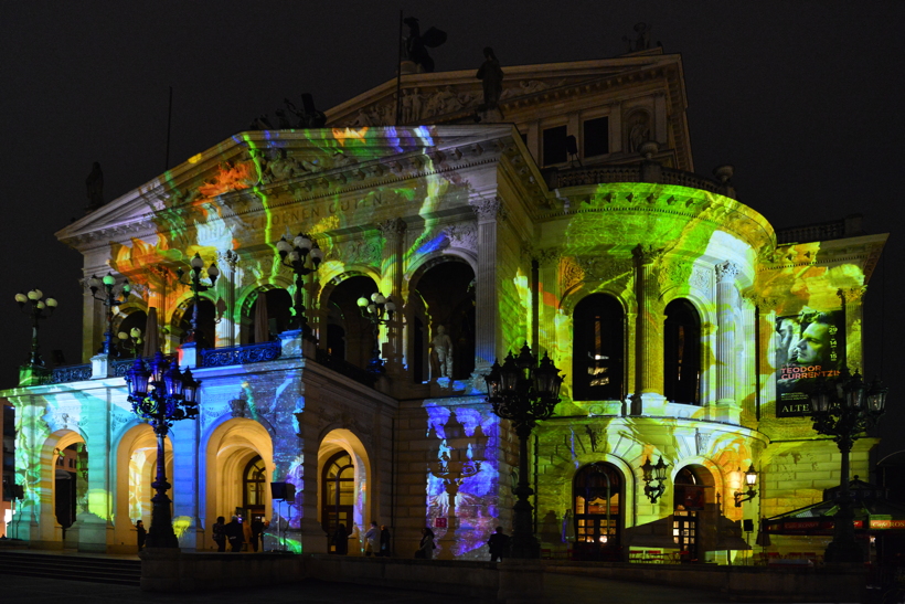 Alte Oper in Frankfurt am Main Luminale-Premiere für die Alte Oper 2018