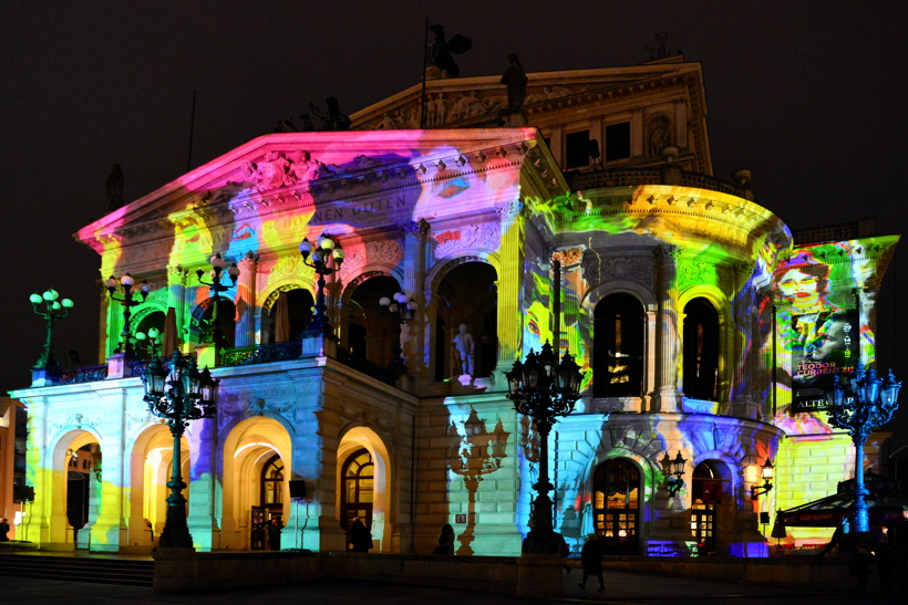 Alte Oper in Frankfurt am Main Luminale-Premiere für die Alte Oper 2018