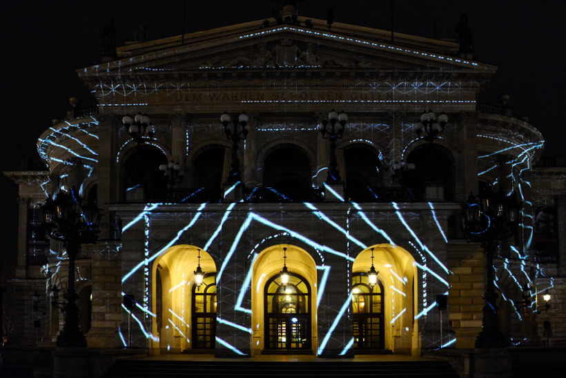 Alte Oper in Frankfurt am Main Luminale-Premiere für die Alte Oper