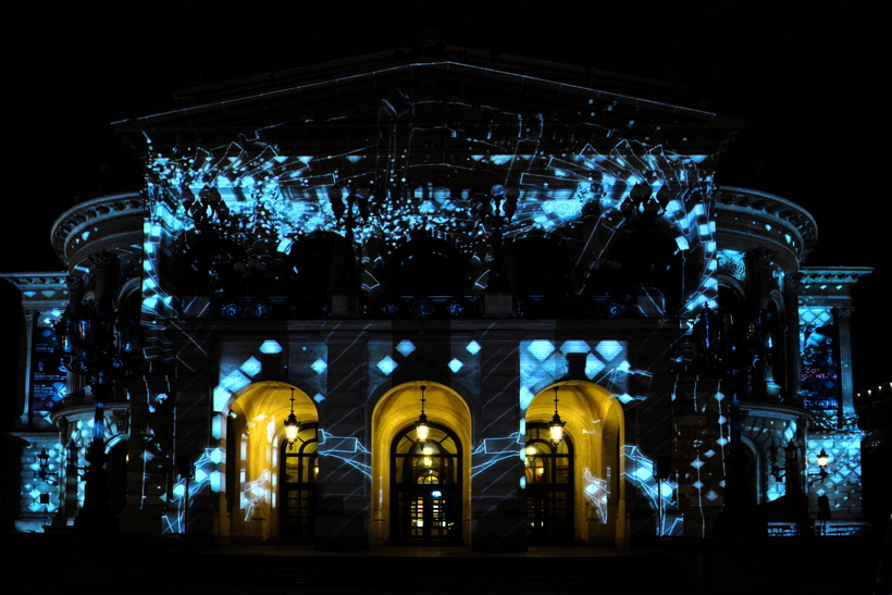 Alte Oper in Frankfurt am Main Luminale-Premiere für die Alte Oper