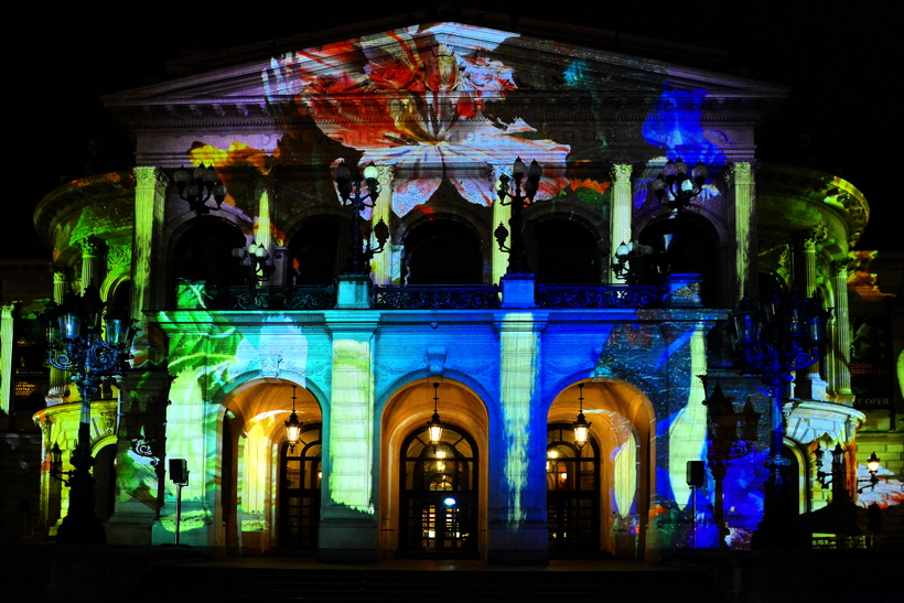 Alte Oper in Frankfurt am Main Luminale-Premiere für die Alte Oper