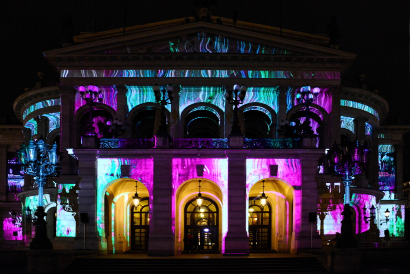 Alte Oper in Frankfurt am Main Luminale-Premiere für die Alte Oper