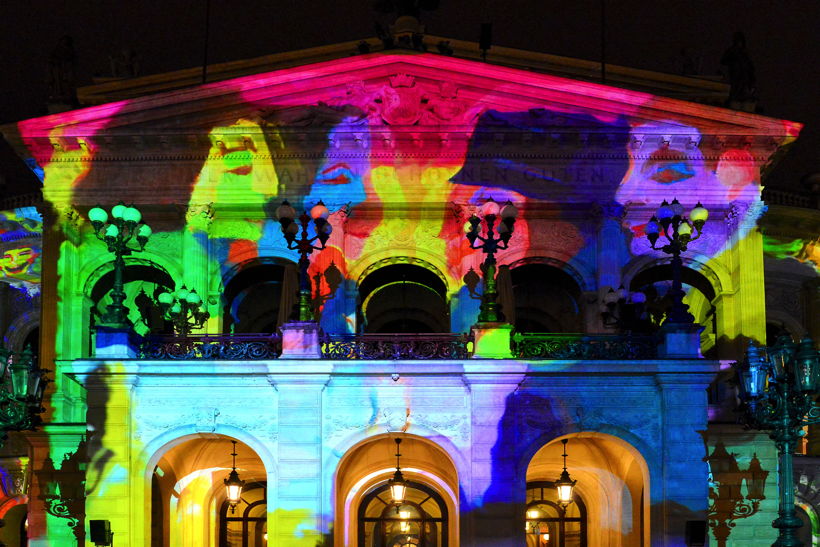 Alte Oper in Frankfurt am Main Luminale-Premiere für die Alte Oper