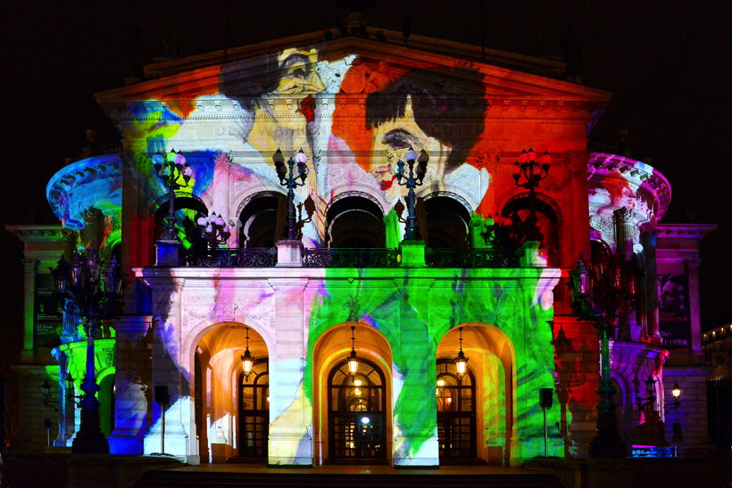 Alte Oper in Frankfurt am Main Luminale-Premiere für die Alte Oper