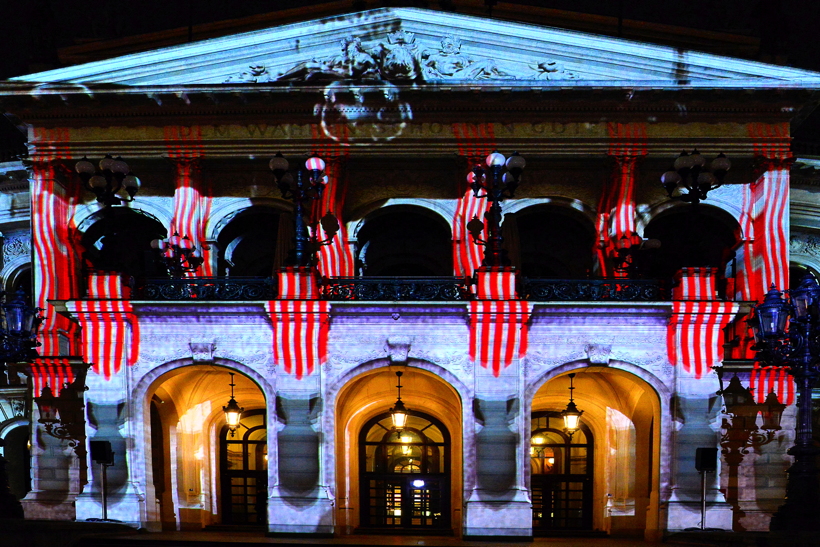 Alte Oper in Frankfurt am Main Luminale-Premiere für die Alte Oper 2018