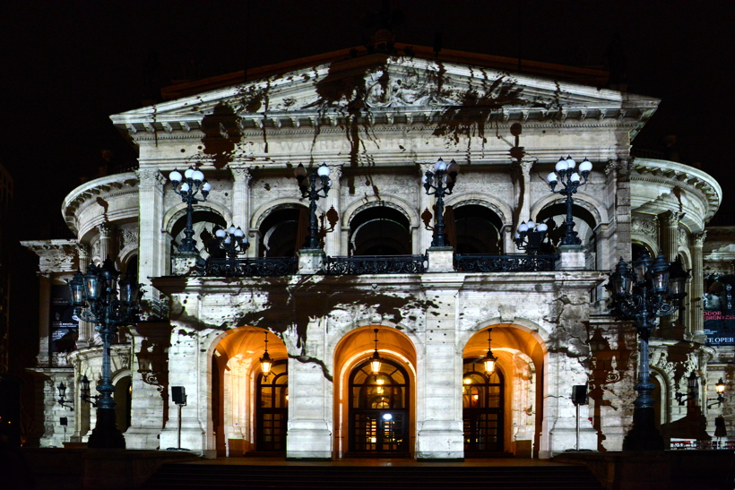 Alte Oper in Frankfurt am Main Luminale-Premiere für die Alte Oper 2018