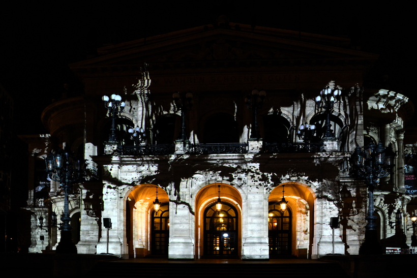 Alte Oper in Frankfurt am Main Luminale-Premiere für die Alte Oper 2018