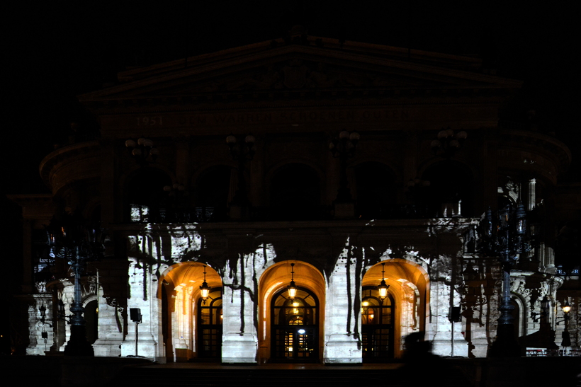 Alte Oper in Frankfurt am Main Luminale-Premiere für die Alte Oper 2018