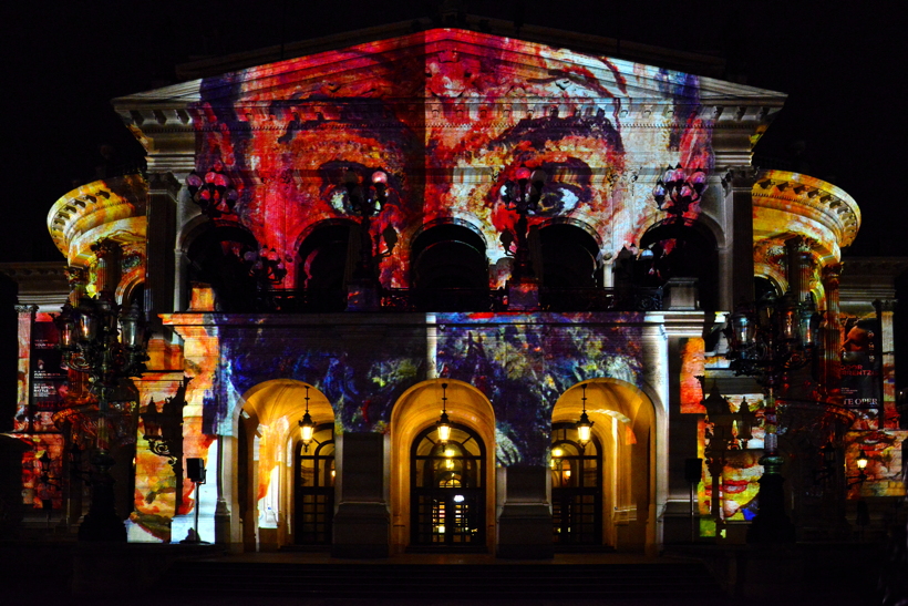 Alte Oper in Frankfurt am Main Luminale-Premiere für die Alte Oper 2018