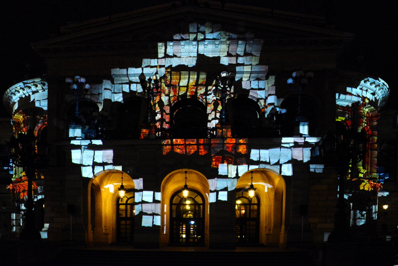 Alte Oper in Frankfurt am Main Luminale-Premiere für die Alte Oper 2018