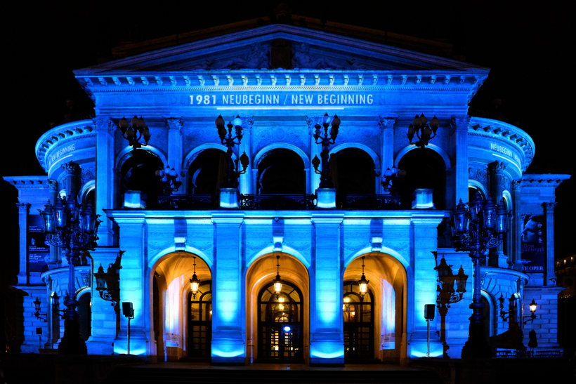 Alte Oper in Frankfurt am Main Luminale-Premiere für die Alte Oper 2018