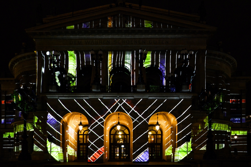 Alte Oper in Frankfurt am Main Luminale-Premiere für die Alte Oper