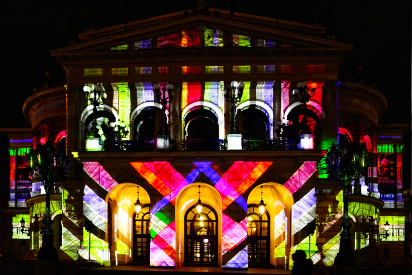 Alte Oper in Frankfurt am Main Luminale-Premiere für die Alte Oper 2018