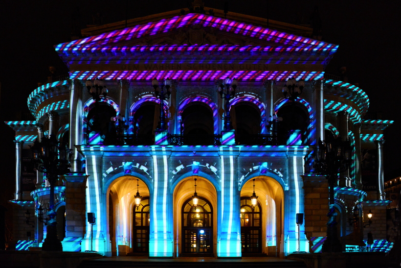 Alte Oper in Frankfurt am Main Luminale-Premiere für die Alte Oper 2018