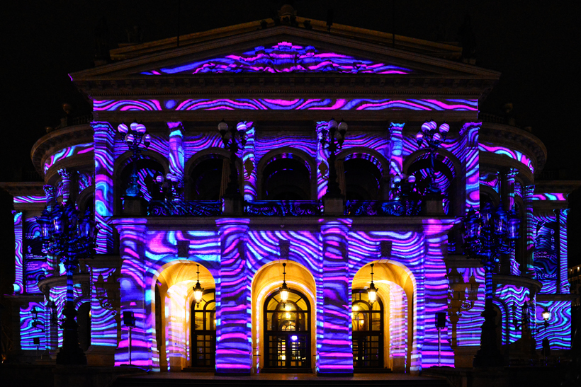 Alte Oper in Frankfurt am Main Luminale-Premiere für die Alte Oper