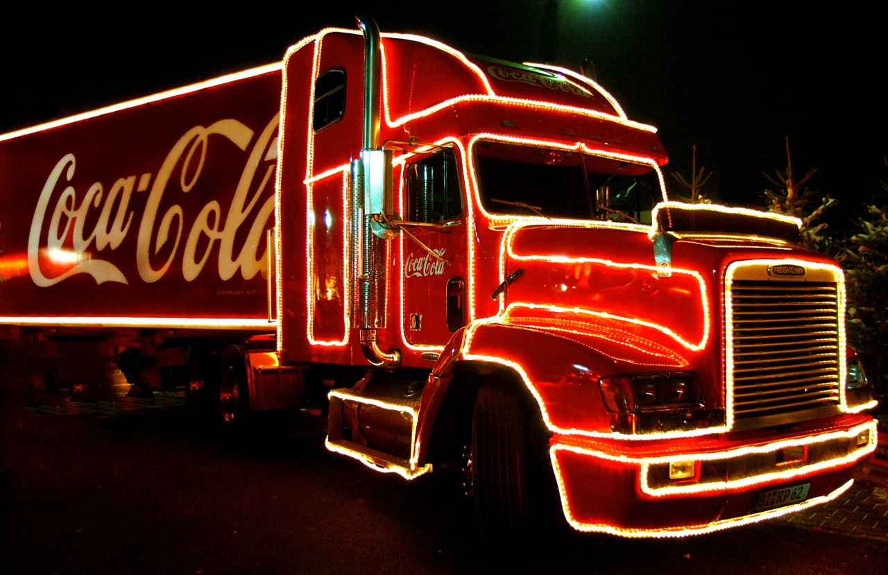 Coca-Cola Weihnachtstrucks 2004 Darmstadt-Weiterstadt Segmüller