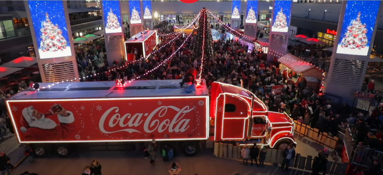 Coca-Cola Weihnachtstrucks 2004 Darmstadt-Weiterstadt Segmüller