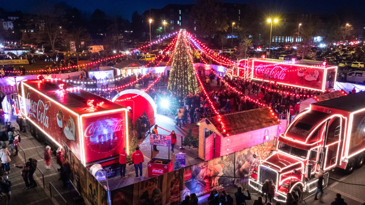 Coca-Cola Weihnachtstrucks 2004 Darmstadt-Weiterstadt Segmüller