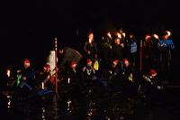 Fackelschwimmen Badesee Walldorf 2016 Interessengemeinschaft Rettungsdienst Badesee