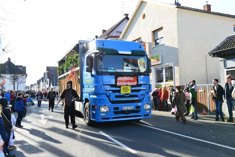  Fastnacht 2016 Mörfelden-Walldorf feiert mit einem Faschingsumzug im Stadtteil Mörfelden Helau