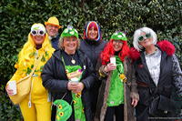 Helau Walldorfer Fastnachtsumzug närischer Lindwurm kleine und große Narren am Rathaus im Stadtteil Walldorf 2026