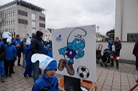 Helau Walldorfer Fastnachtsumzug närischer Lindwurm kleine und große Narren am Rathaus im Stadtteil Walldorf 2026