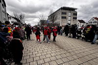 Helau Walldorfer Fastnachtsumzug närischer Lindwurm kleine und große Narren am Rathaus im Stadtteil Walldorf 2026