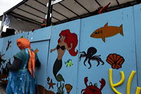 Helau Walldorfer Fastnachtsumzug närischer Lindwurm kleine und große Narren am Rathaus im Stadtteil Walldorf 2026