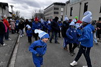 Helau Walldorfer Fastnachtsumzug närischer Lindwurm kleine und große Narren am Rathaus im Stadtteil Walldorf 2026