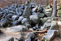 Felsenmeer Felsberg Römer Lautertal Nibelungensteig Odenwald