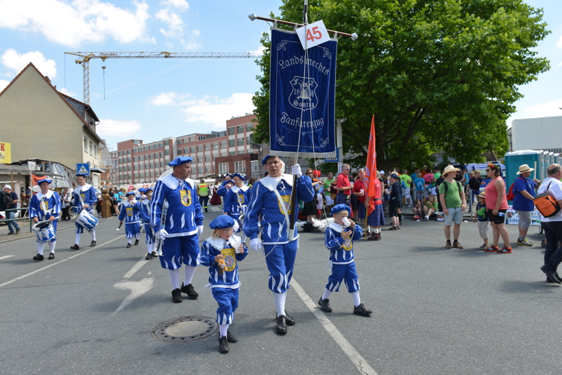 Großer Festzug 2017 beim Hessentag in Rüsselsheim