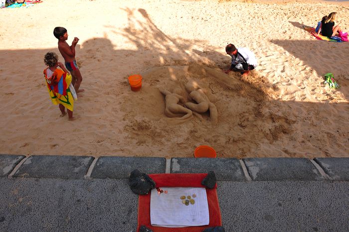 Fuerteventura 150 km Strandlandschaft Naturpark Corralejo das grösste Dünengebiet der Kanaren