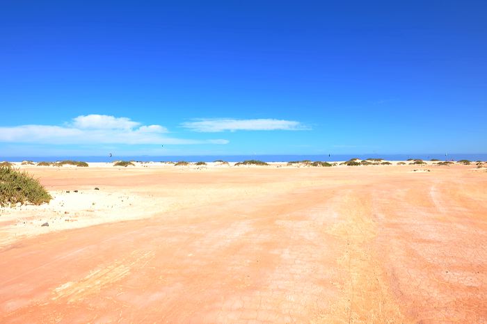 Fuerteventura 150 km Strandlandschaft Naturpark Corralejo das grösste Dünengebiet der Kanaren