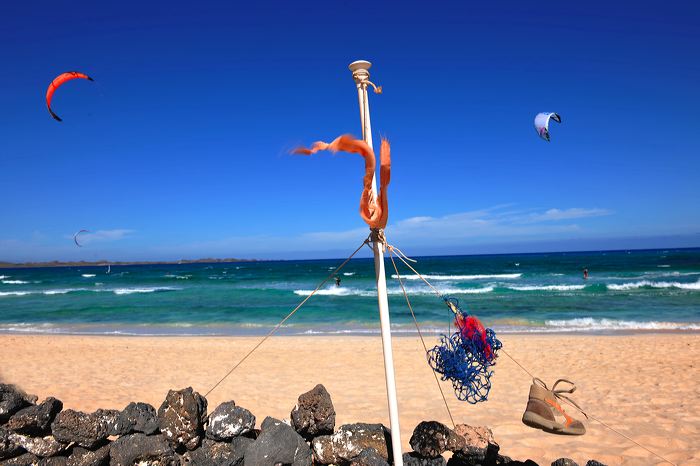 Fuerteventura 150 km Strandlandschaft Naturpark Corralejo das grösste Dünengebiet der Kanaren