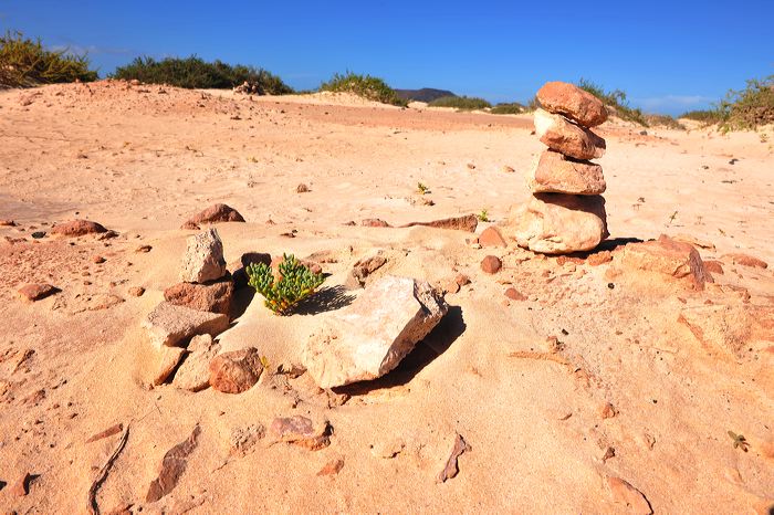 Fuerteventura 150 km Strandlandschaft Naturpark Corralejo das grösste Dünengebiet der Kanaren