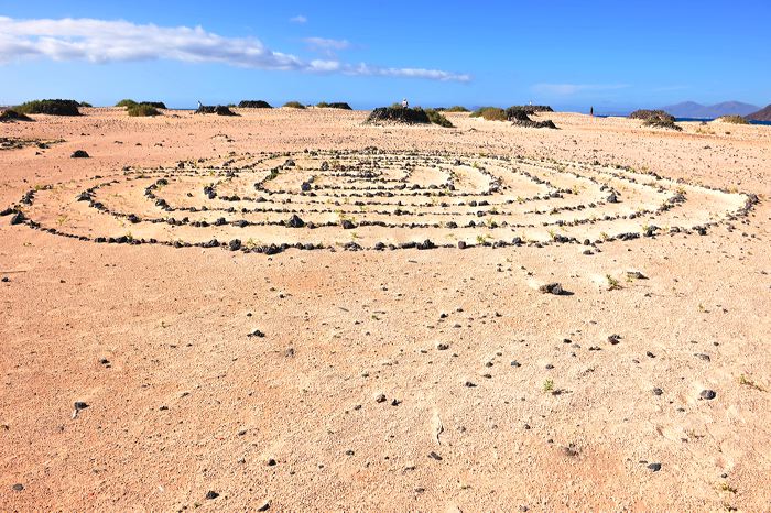 Fuerteventura 150 km Strandlandschaft Naturpark Corralejo das grösste Dünengebiet der Kanaren