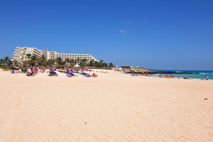 Fuerteventura 150 km Strandlandschaft Naturpark Corralejo das grösste Dünengebiet der Kanaren