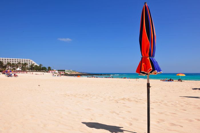 Fuerteventura 150 km Strandlandschaft Naturpark Corralejo das grösste Dünengebiet der Kanaren