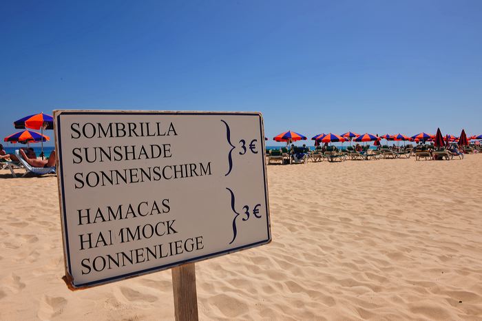 Fuerteventura 150 km Strandlandschaft Naturpark Corralejo das grösste Dünengebiet der Kanaren