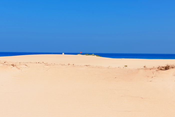 Fuerteventura 150 km Strandlandschaft Naturpark Corralejo das grösste Dünengebiet der Kanaren