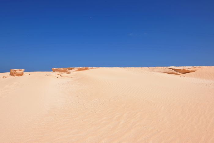 Fuerteventura 150 km Strandlandschaft Naturpark Corralejo das grösste Dünengebiet der Kanaren