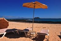 Fuerteventura 150 km Strandlandschaft Naturpark Corralejo das grösste Dünengebiet der Kanaren