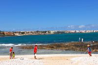 Fuerteventura 150 km Strandlandschaft Naturpark Corralejo das grösste Dünengebiet der Kanaren