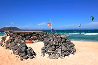 Fuerteventura 150 km Strandlandschaft Naturpark Corralejo das grösste Dünengebiet der Kanaren