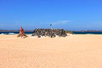 Fuerteventura 150 km Strandlandschaft Naturpark Corralejo das grösste Dünengebiet der Kanaren