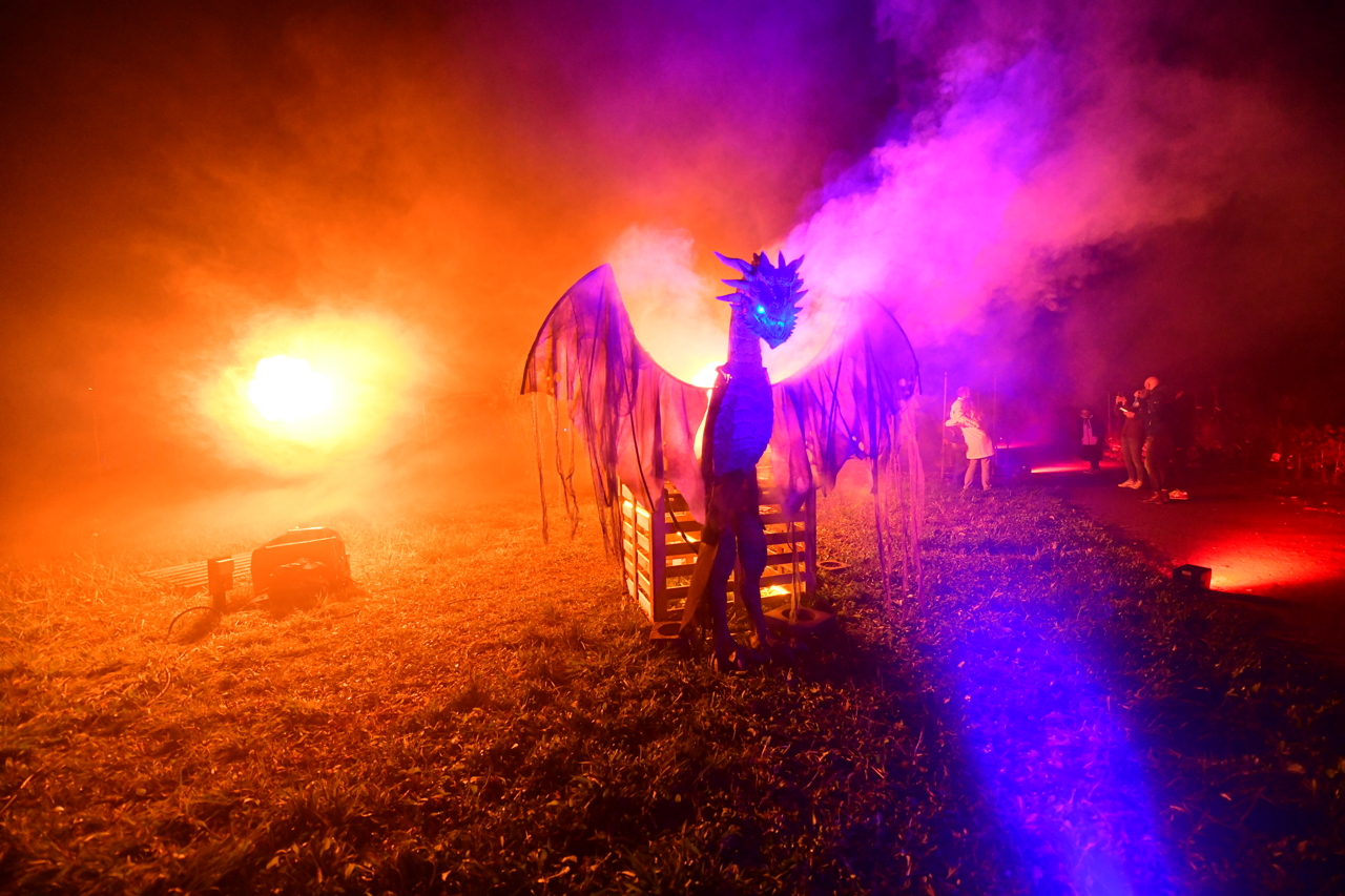 Halloween Hixacrels das Spukhaus in Mörfelden-Walldorf 2020 als Spukgarten zu Gast in der Baumschule Dietrich