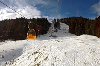 Hörnerbahn nur 7km von Oberstdorf in Bolsterlang längste Höhen-Winterwanderwege im Allgäu mit Berghaus Schwaben